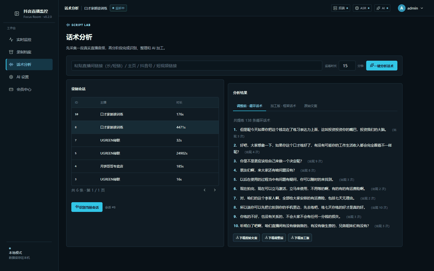 AI 提炼出的循环话术,共 128 条